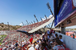 San Diego State University’s new Snapdragon Stadium equipped with EAW AC6 loudspeakers