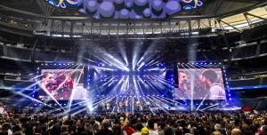 Ayrton illuminates first major event in Spain’s renovated Santiago Bernabéu