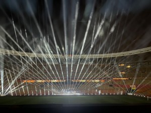 Ayrton Cobra and Perseo Beam illuminate 2025 Copa del Rey Final opening show