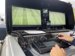 West Virginia University football relies on JVC cameras for game film and network broadcasts